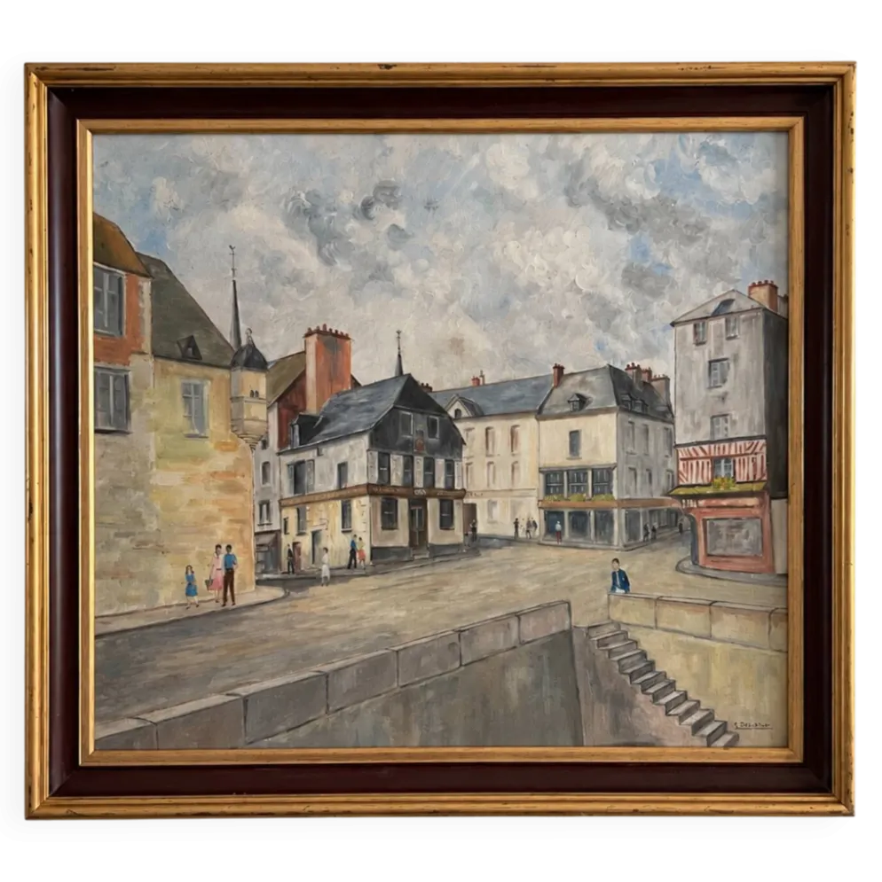 Vue du port de Honfleur – M. Delarue XXeme