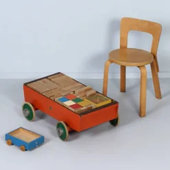 Wagon bloc 'Bouwmeester No. 117' par ADO, années 1950 – grand modèle, 123 pièces