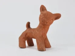 Walter Bosse Grande Sculpture en Céramique Pottery de Bébé Cerf, Autriche, Années 1920