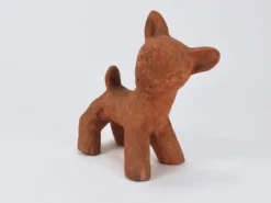 Walter Bosse Grande Sculpture en Céramique Pottery de Bébé Cerf, Autriche, Années 1920