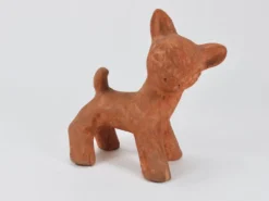 Walter Bosse Grande Sculpture en Céramique Pottery de Bébé Cerf, Autriche, Années 1920