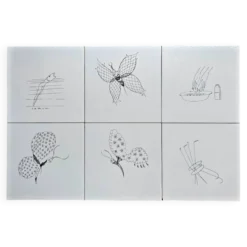 6 x Carreaux en céramique par Gio Ponti pour Ceramica Bardelli