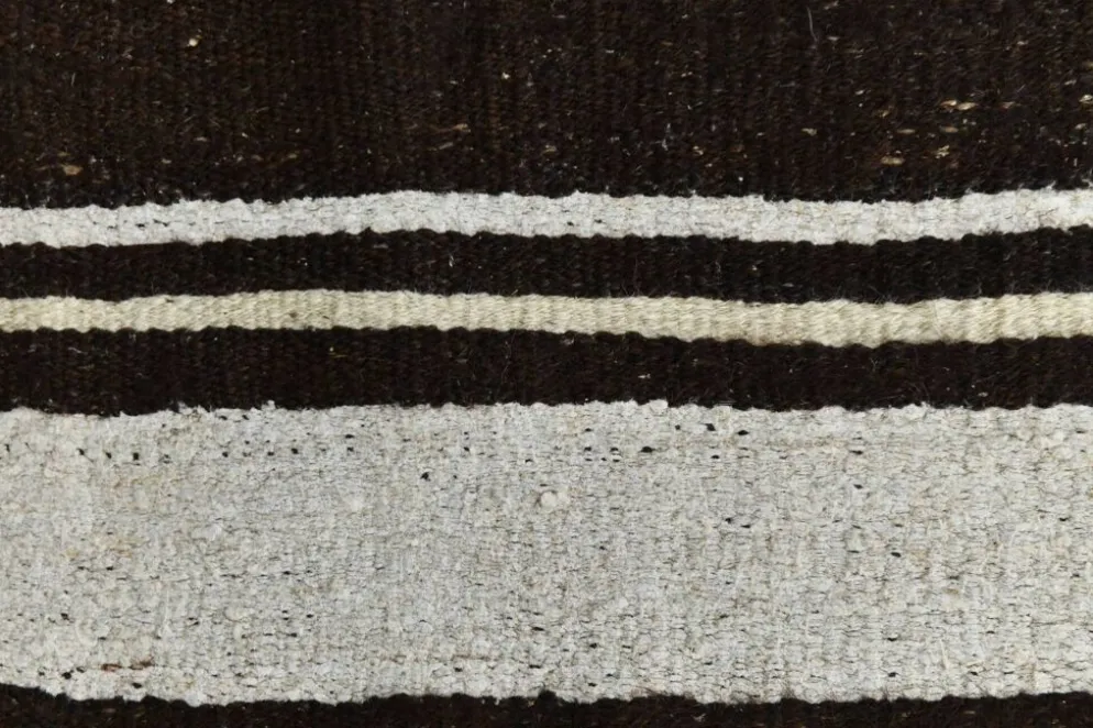 2x10 Kilim Vintage Turc Rayé, Tissé Main, Couloir et Entrée, Style Bohème,