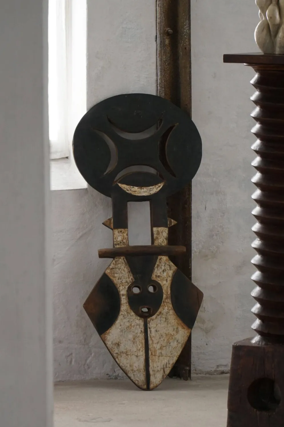 XXe siècle, masque planche Bedu Nafana en bois sculpté, art tribal, objet décoratif