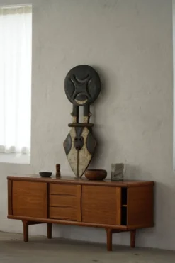 XXe siècle, masque planche Bedu Nafana en bois sculpté, art tribal, objet décoratif