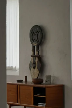 XXe siècle, masque planche Bedu Nafana en bois sculpté, art tribal, objet décoratif