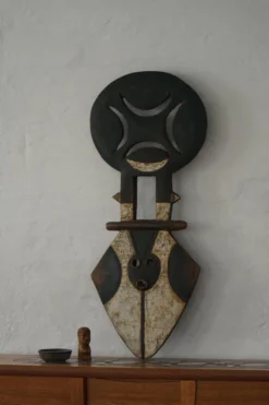 XXe siècle, masque planche Bedu Nafana en bois sculpté, art tribal, objet décoratif